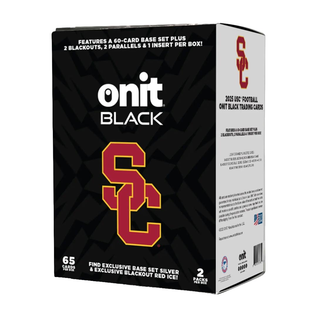  2025 Onit Athlete Black University of Southern California Football Base Edition Box