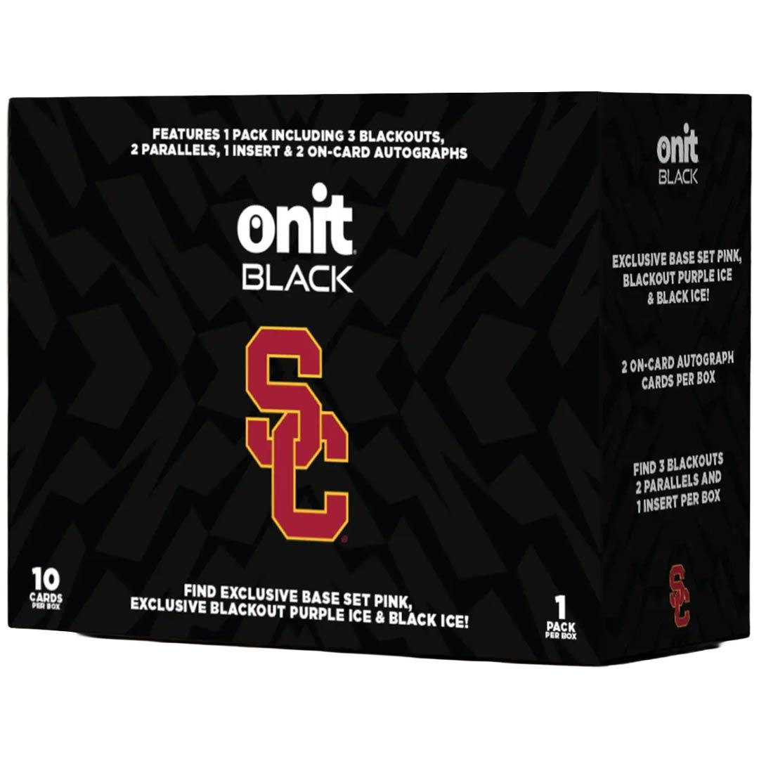  2025 Onit Athlete Black University of Southern California Football Premium Edition Box