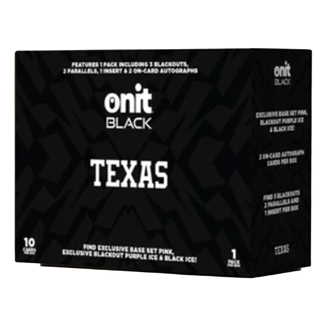  2025 Onit Athlete Black University of Texas Football Premium Edition Box