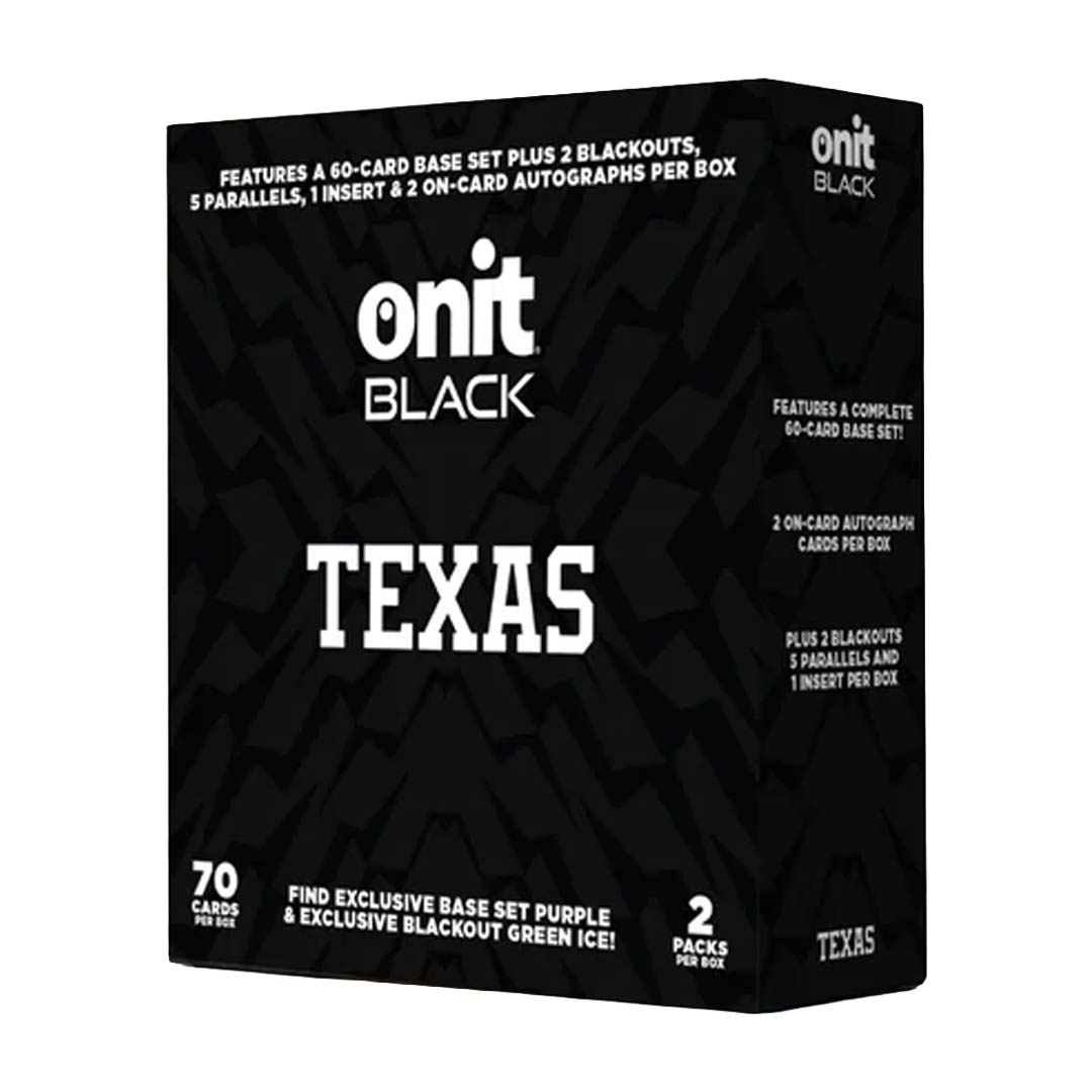  2025 Onit Athlete Black University of Texas Football Ultra Edition Box