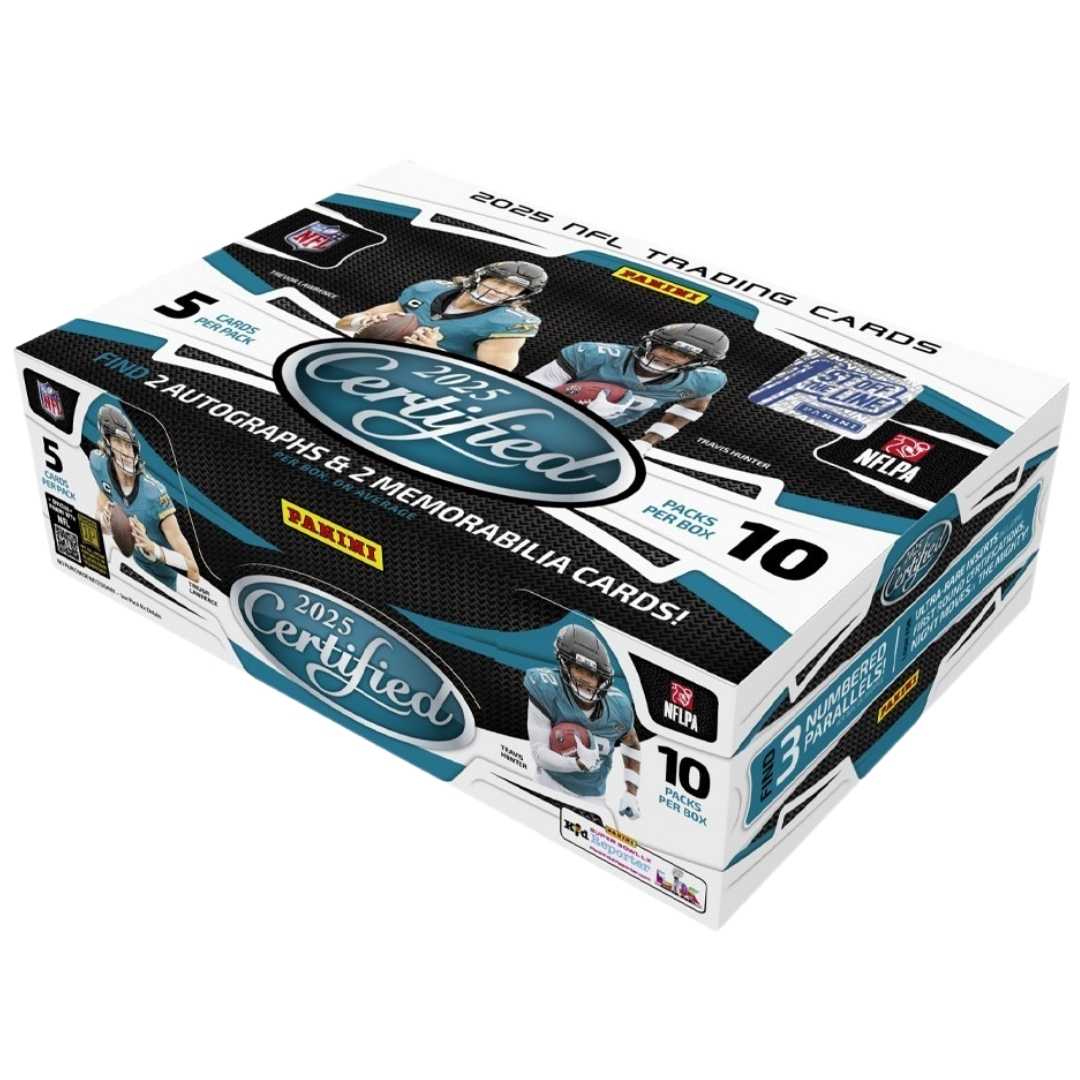 2025 Panini Certified Football Hobby Box - 1st Off The Line (FOTL)