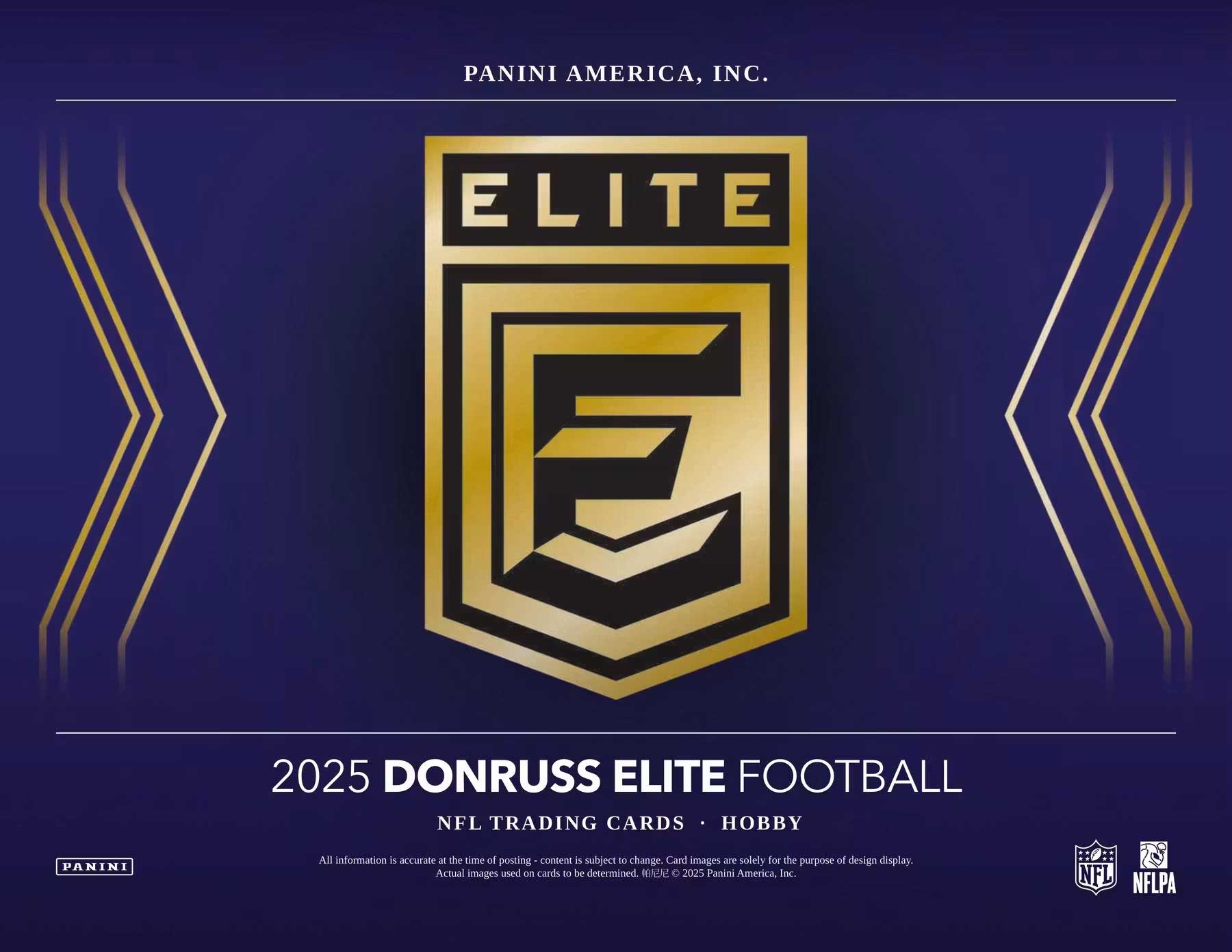 2025 Panini Donruss Elite Football Hobby 12-Box Case-1st Off The Line (FOTL)