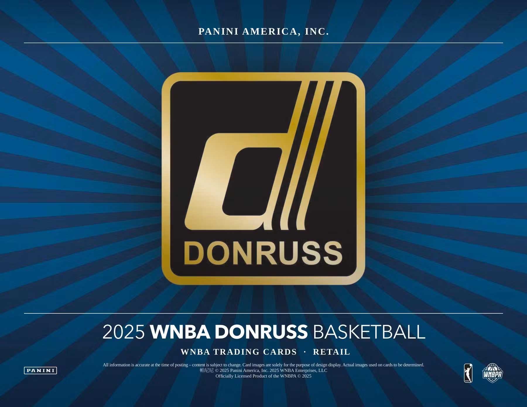 2025 Panini Donruss WNBA Basketball Mega 20-Box Case
