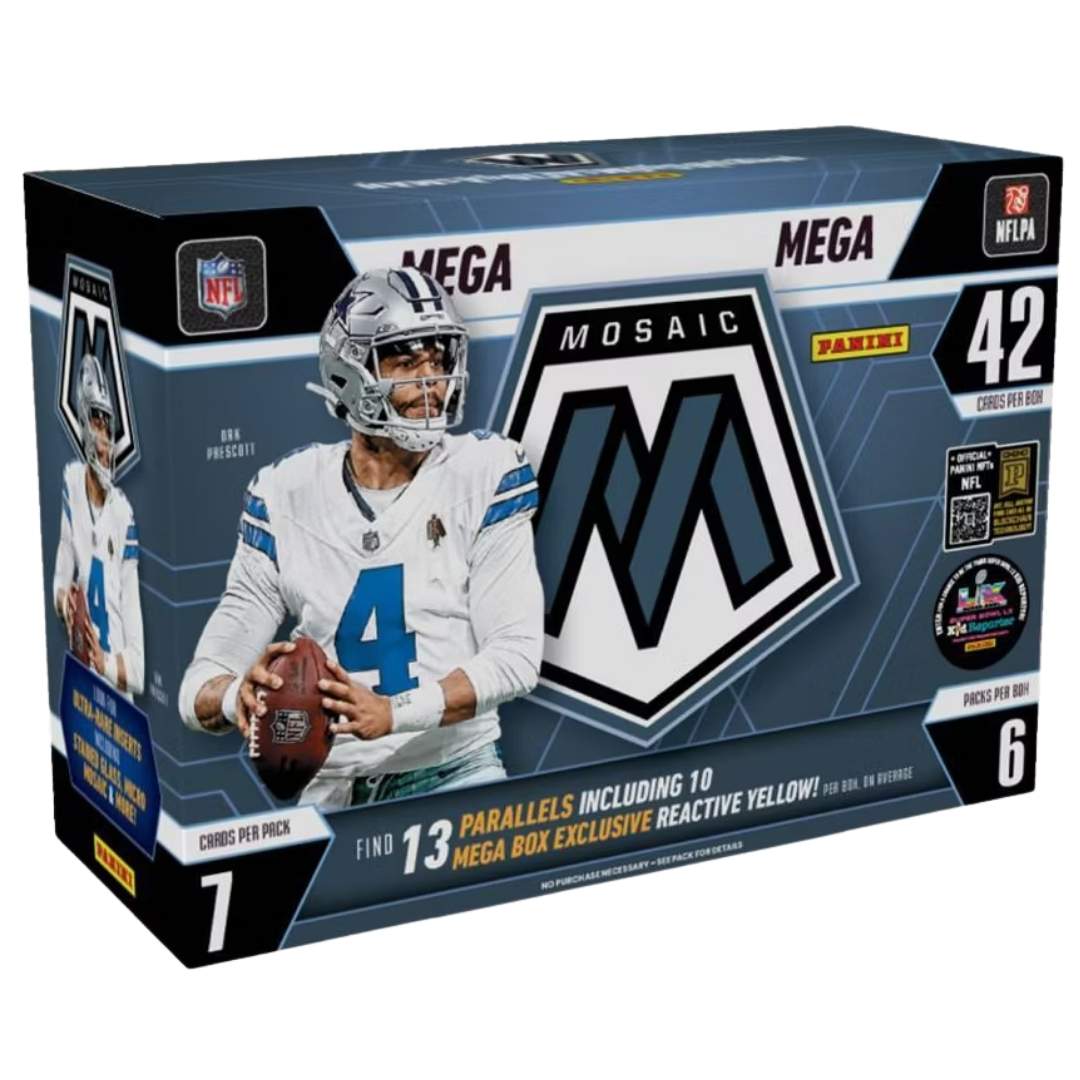 2025 Panini Mosaic Football Mega Box (Reactive Yellow)
