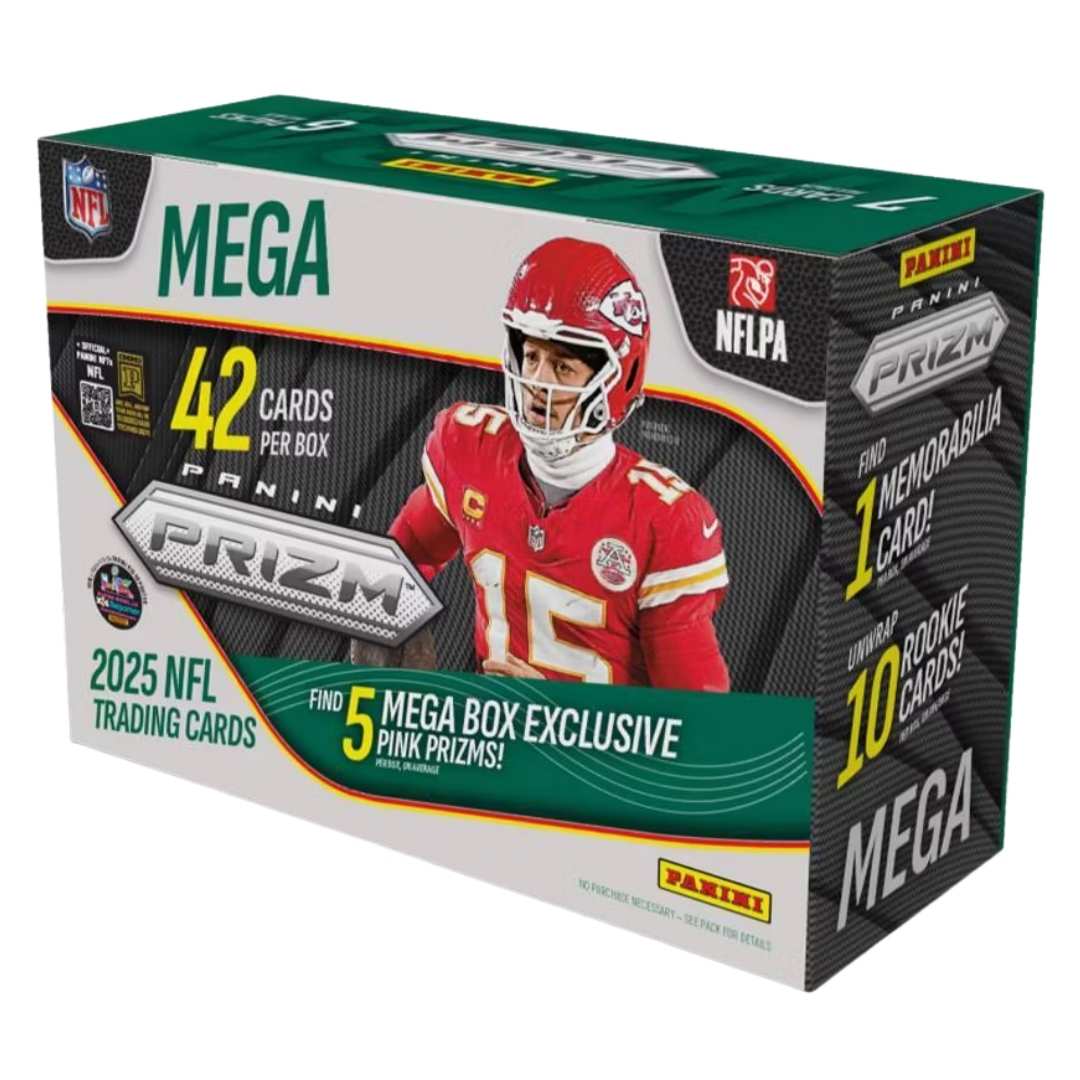  2025 Panini Prizm Football Mega Box (Pink Pulsar Prizms)