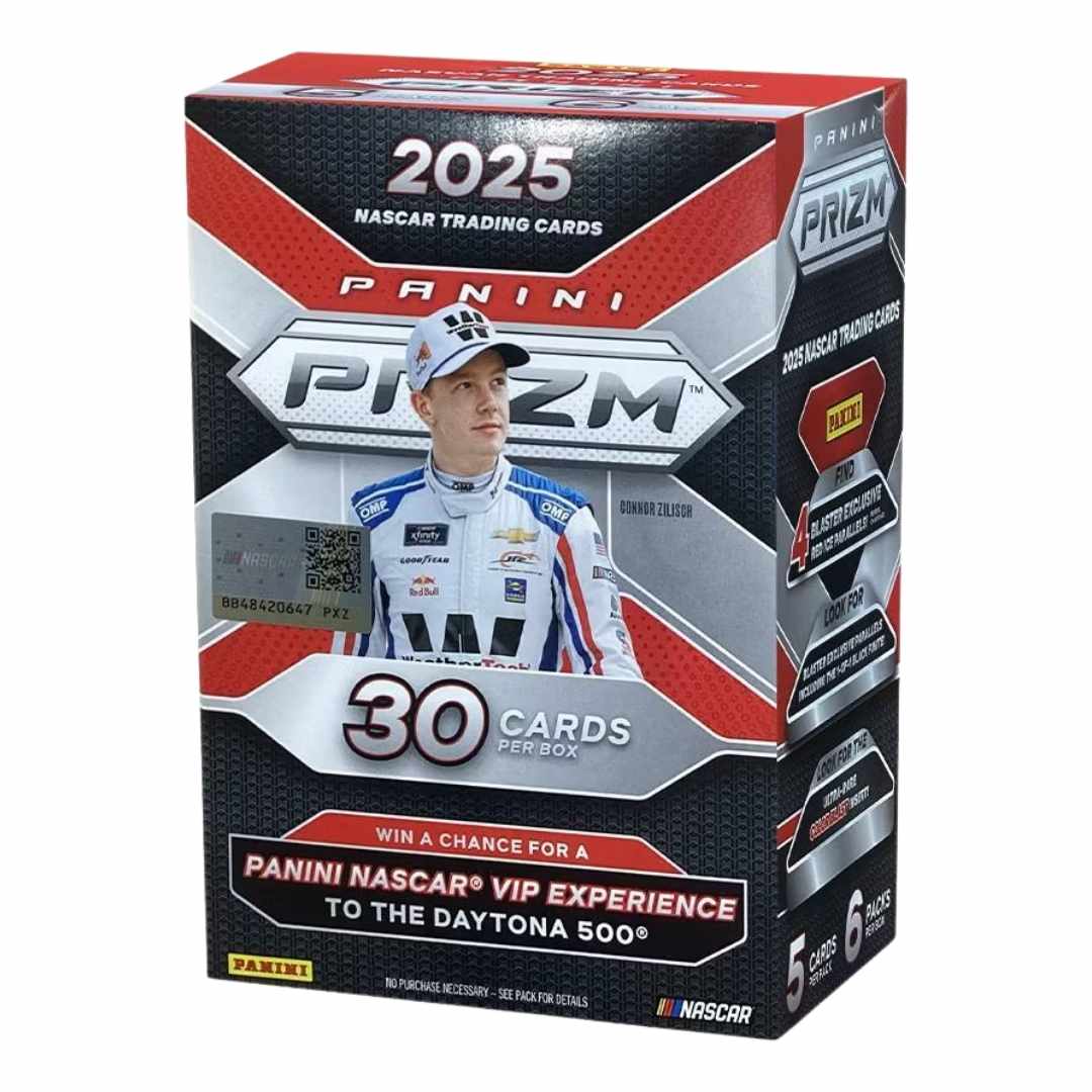 2025 Panini Prizm NASCAR Racing 6-Pack Hobby Blaster Box (Green Ice Prizms)