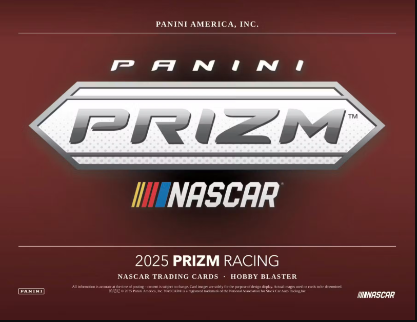 2025 Panini Prizm NASCAR Racing Blaster 20-Box Case (Blue Ice Prizms)