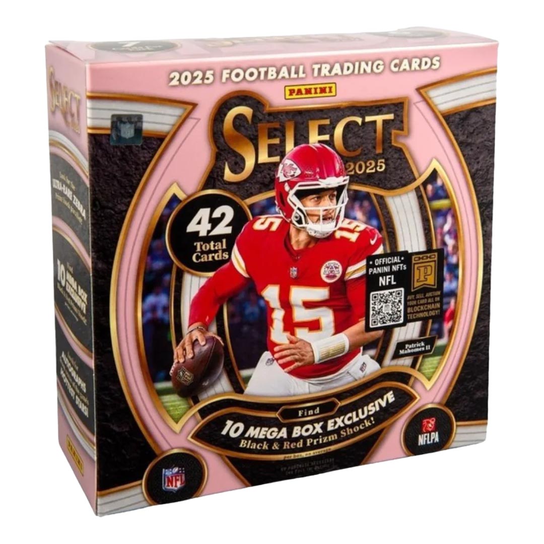 2025 Panini Select Football Mega Box (Black & Red Prizm Shock Parallels!)
