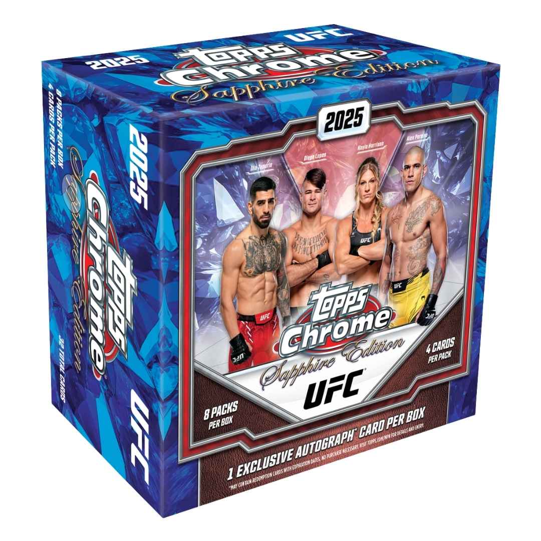 2025 Topps Chrome UFC Sapphire Edition Box (Slightly Damaged)