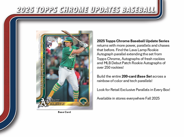  2025 Topps Chrome Update Series Baseball Mega 20-Box Case
