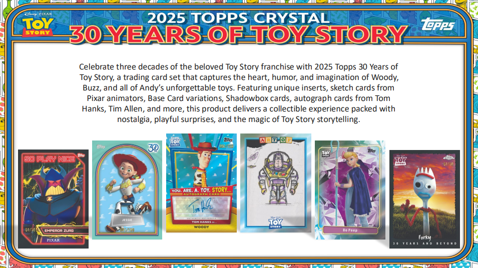 2025 Topps Crystal 30 Years of Toy Story Hobby Pack