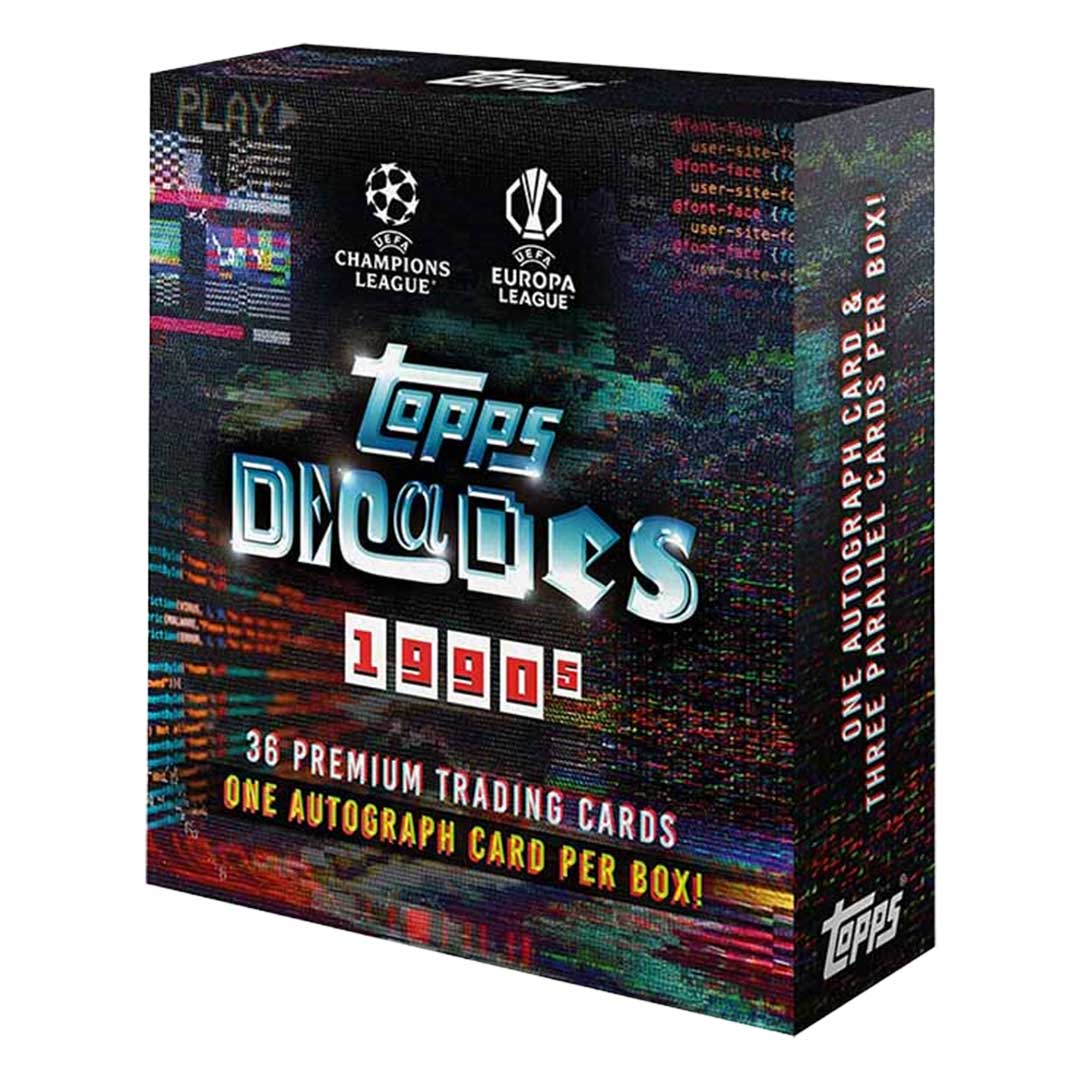 2025 Topps Decades UEFA Club Competitions Soccer Hobby Box