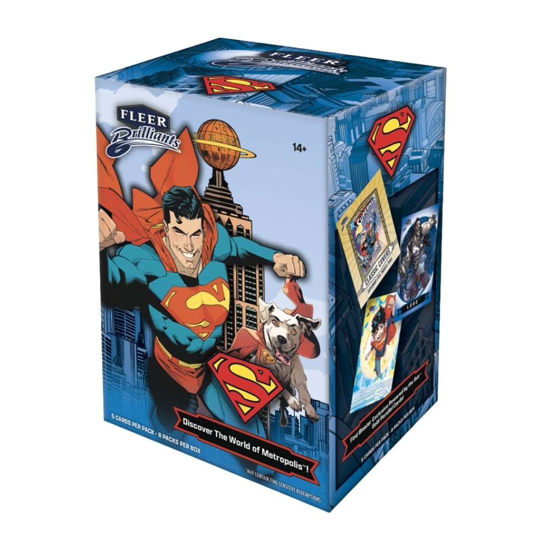 2025 Upper Deck Fleer Brilliants Superman 8-Pack Blaster Box