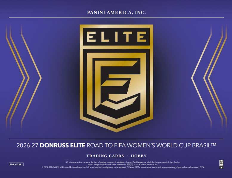 2026-27 Panini Donruss Elite Road To Women's World Cup Soccer Hobby 12-Box Case