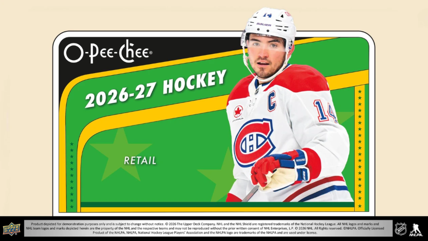  2026-27 Upper Deck O-Pee-Chee Hockey Gravity Feed 6-Box Case