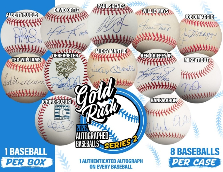 2026 Gold Rush Autographed Baseball Edition Series 2 Box