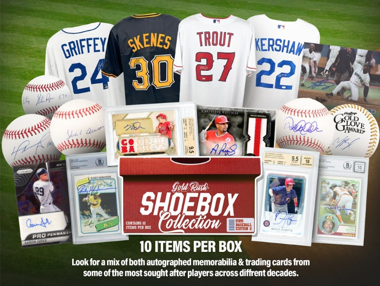 2026 Gold Rush Shoebox Collection Baseball Edition Box Series 2