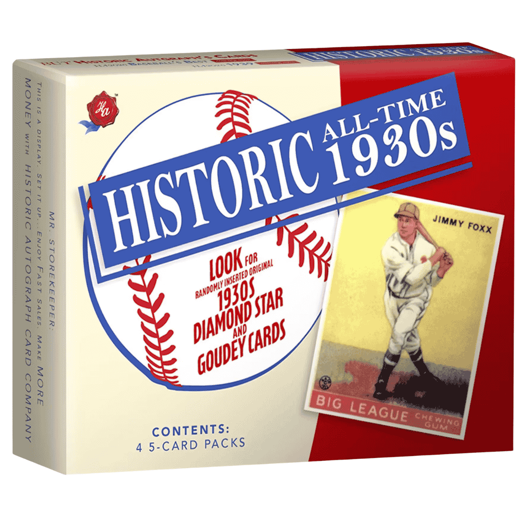 2026 Historic Autographs All-Time 1930's Baseball Hobby Box