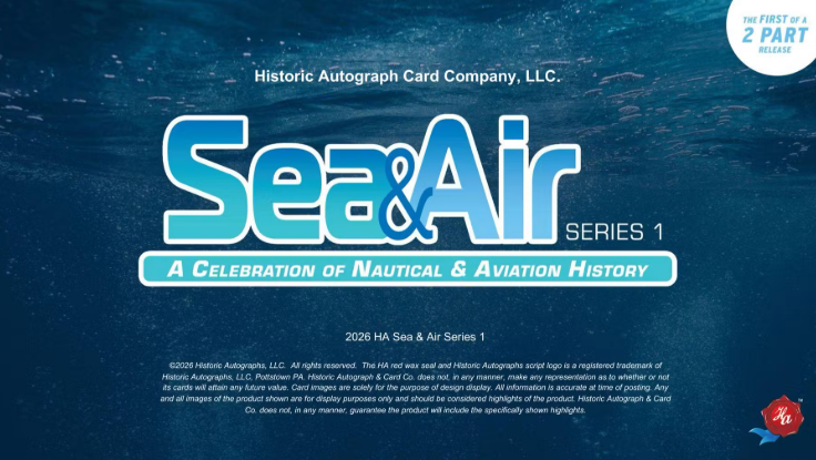 2026 Historic Autographs Sea & Air Series 1 Blaster 24-Box Case