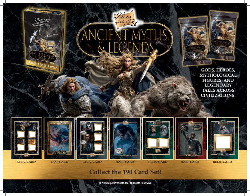 2026 Keepsake Pieces of the Past Ancient Myths & Legends Hobby Pack