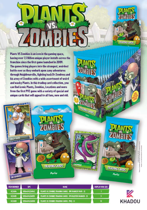 2026 Khadou Plants Vs. Zombies Hobby Pack