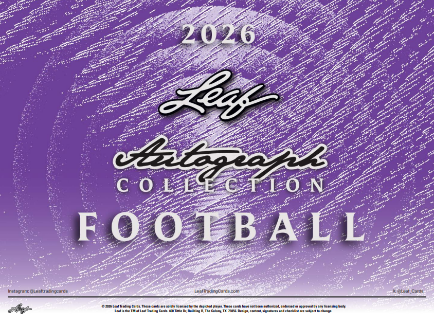 2026 Leaf Autograph Collection Football Jumbo Box