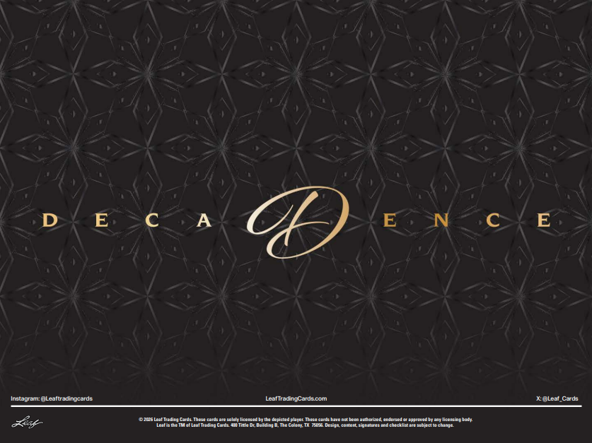 2026 Leaf Decadence 3-Box Case