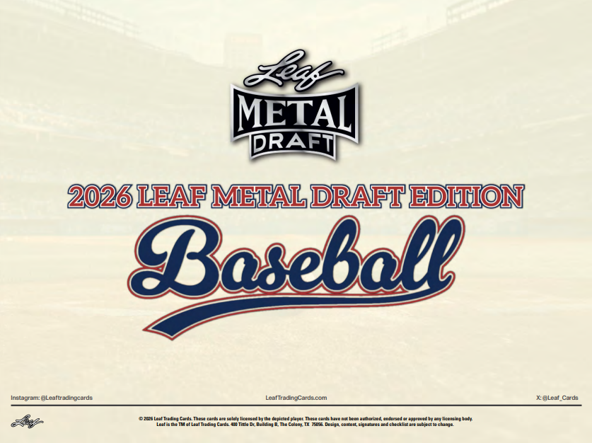 2026 Leaf Metal Draft Edition Baseball Hobby 12-Box Case