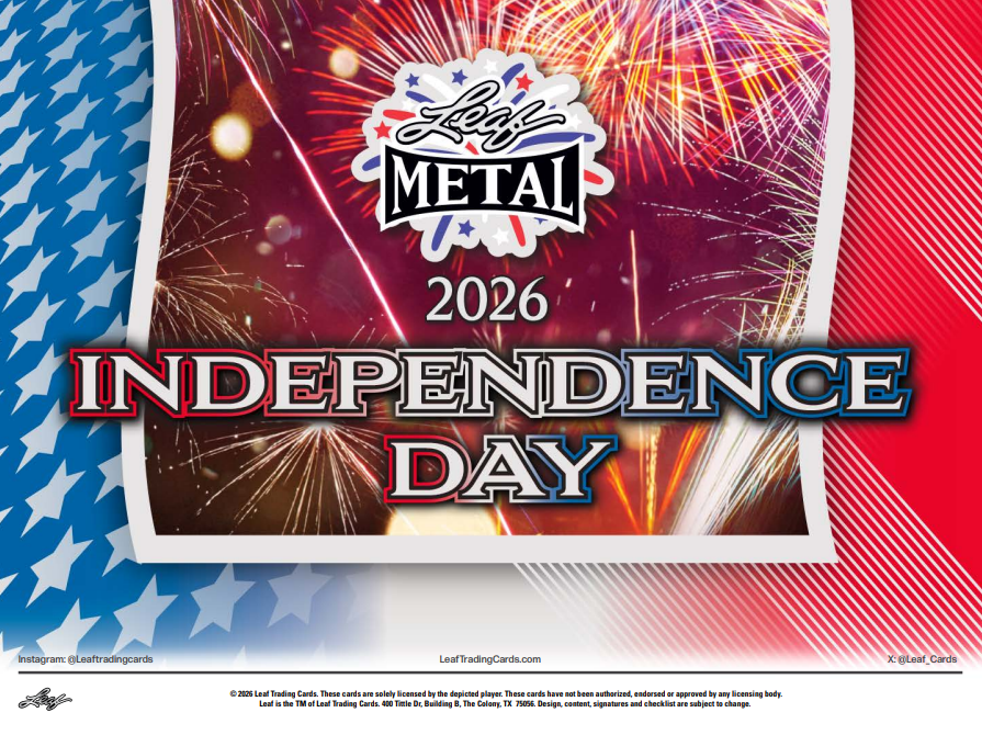 2026 Leaf Metal Independence Day Founding Fathers Edition Hobby 8-Box Case