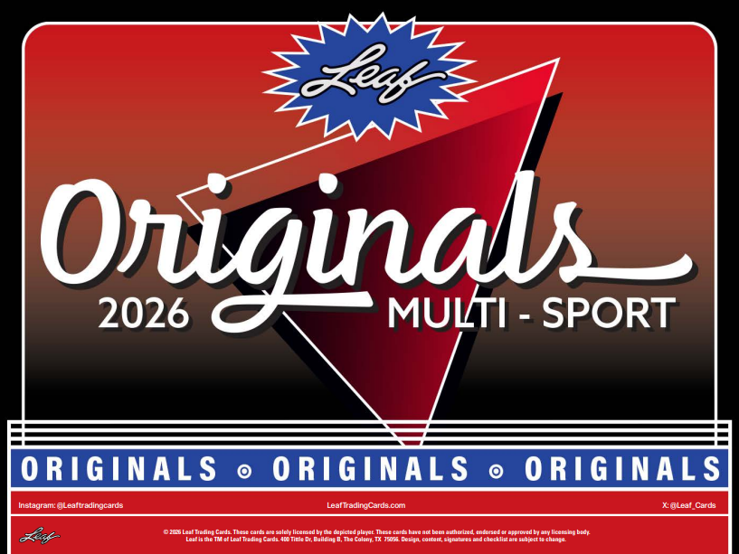 2026 Leaf Originals Multi-Sport 10-Box Case