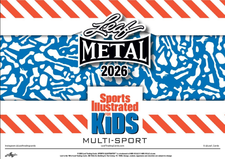 2026 Leaf Sports Illustrated For Kids Multi-Sport 20-Box Case