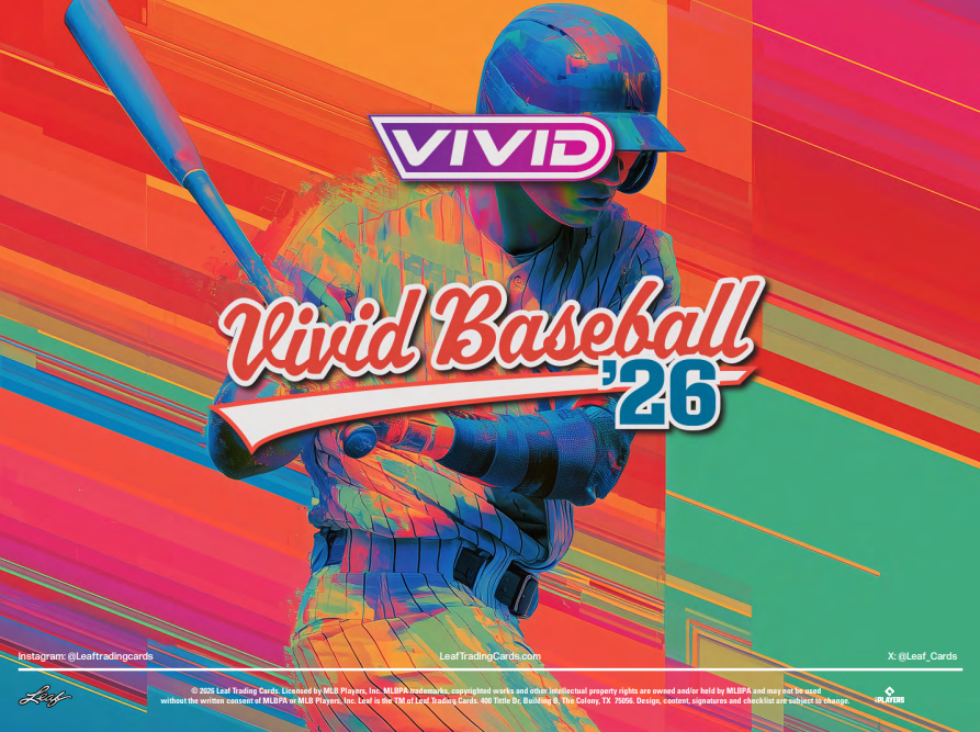 2026 Leaf Vivid Baseball Hobby 10-Box Case