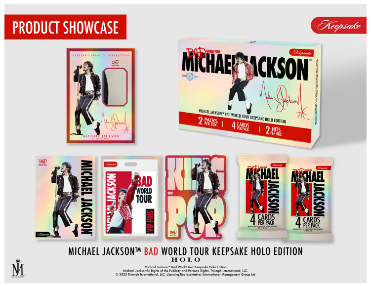  2026 Michael Jackson Bad World Tour Keepsake Holo Breakers Edition Pack