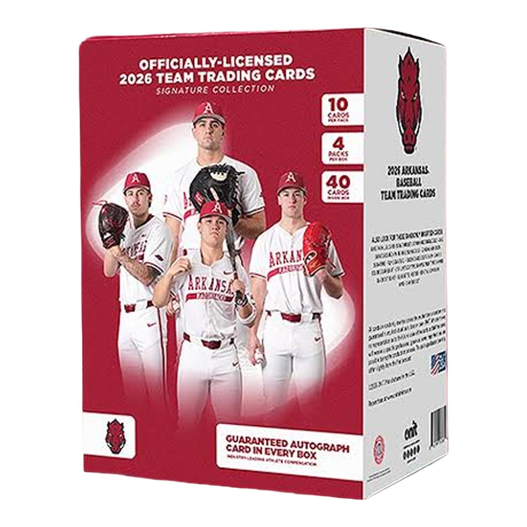  2026 Onit Athlete Spring Sports Signature Series University of Arkansas Baseball Platinum Box