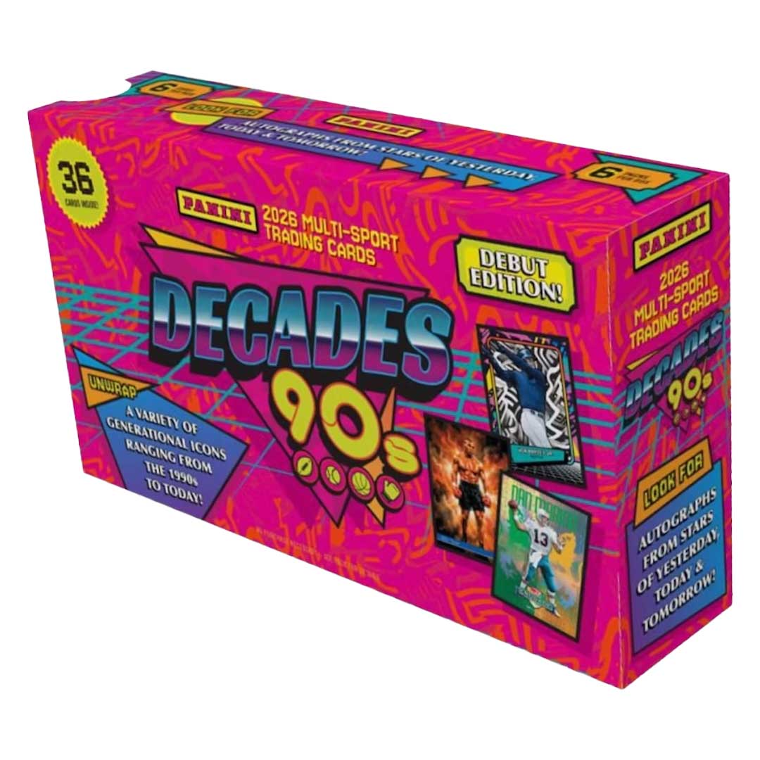 2026 Panini Decades Multi-Sport Trading Card 90's Mega Box