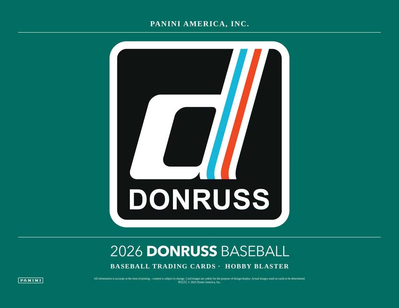  2026 Panini Donruss Baseball Hobby Blaster 20-Box Case (Blue Laser parallels! )