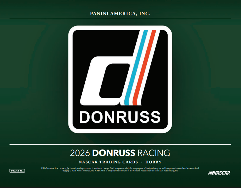 2026 Panini Donruss NASCAR Racing 1st Off The Line FOTL Hobby Pack