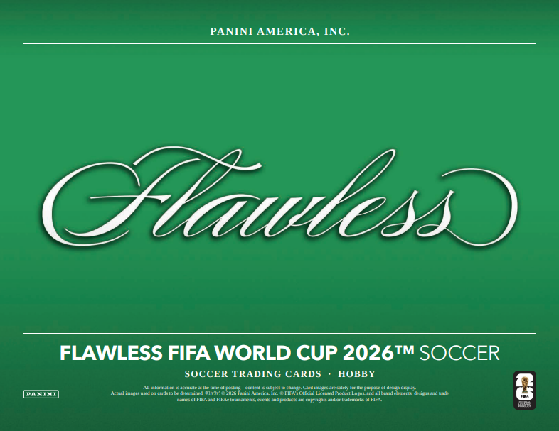 2026 Panini Flawless FIFA World Cup Soccer Hobby 2-Box Case
