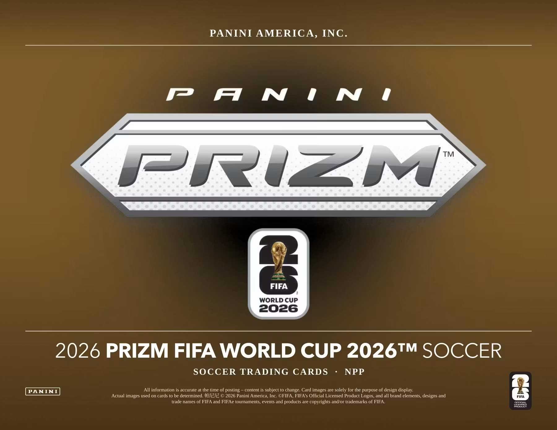 2026 Panini Prizm FIFA World Cup Soccer Blaster Pack (Blue, Black Gold, Fuchsia & Orange Prizms!)