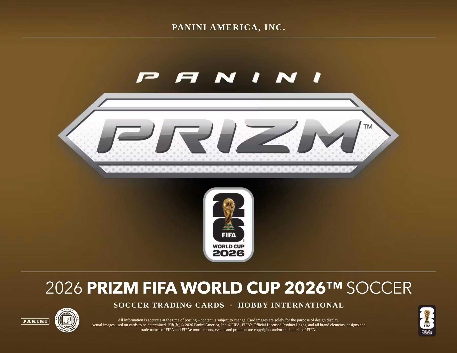 2026 Panini Prizm FIFA World Cup Soccer Hobby International Pack