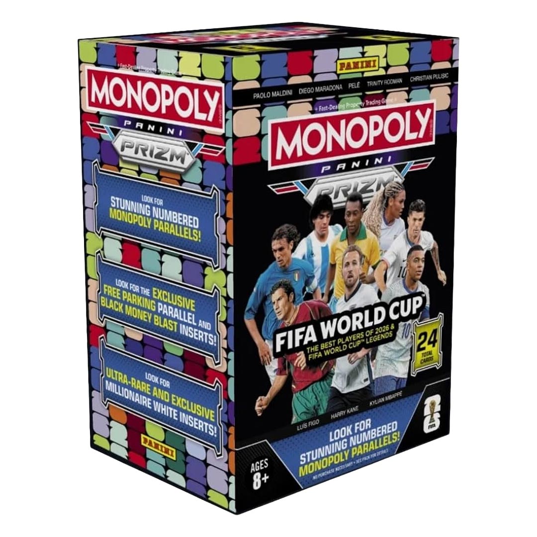 2026 Panini Prizm Monopoly FIFA World Cup Soccer Blaster Box (Millionaire White Inserts!)