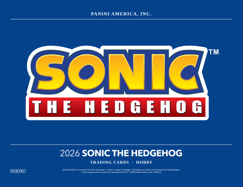 2026 Panini Sonic the Hedgehog Hobby 12-Box Case