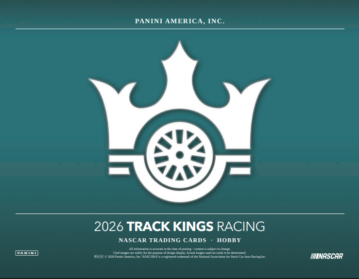 2026 Panini Track Kings Racing Hobby 16-Box Case