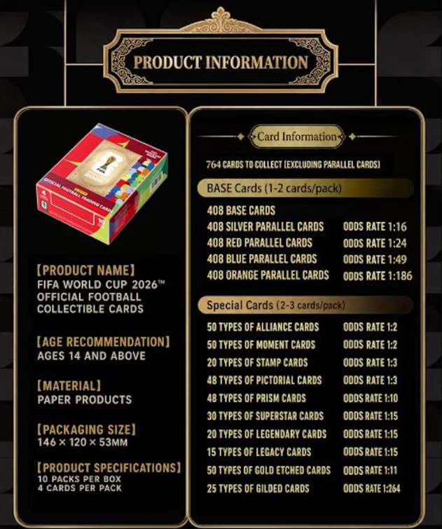 2026 Panini x Kayou FIFA World Cup Soccer Standard Hobby Pack