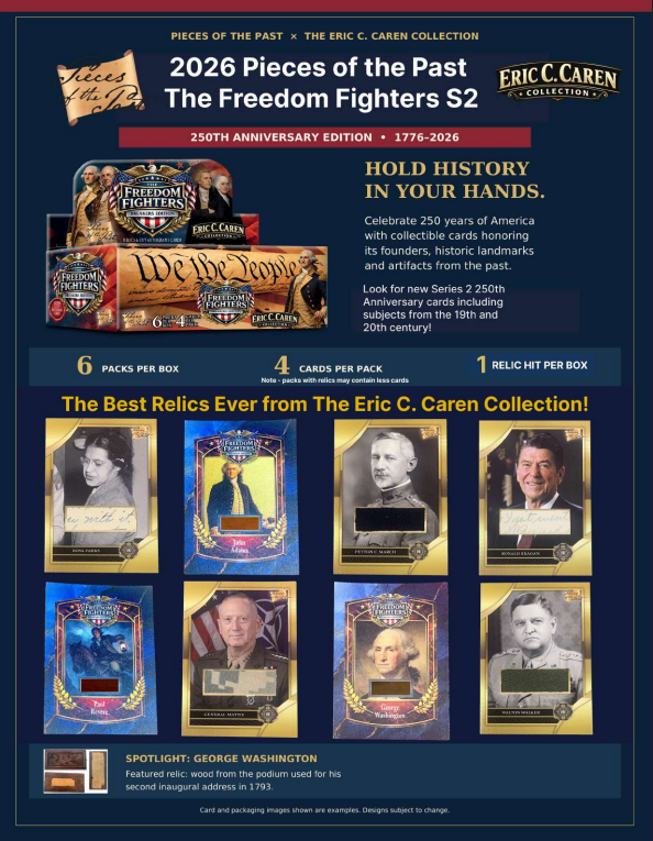 2026 Pieces of the Past Freedom Fighters Series-2 250th Anniversary Edition 10-Box Case