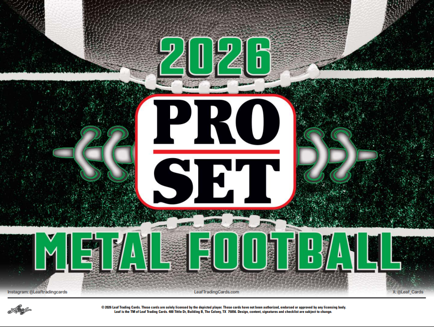 2026 Pro Set Metal Football Hobby 10-Box Case