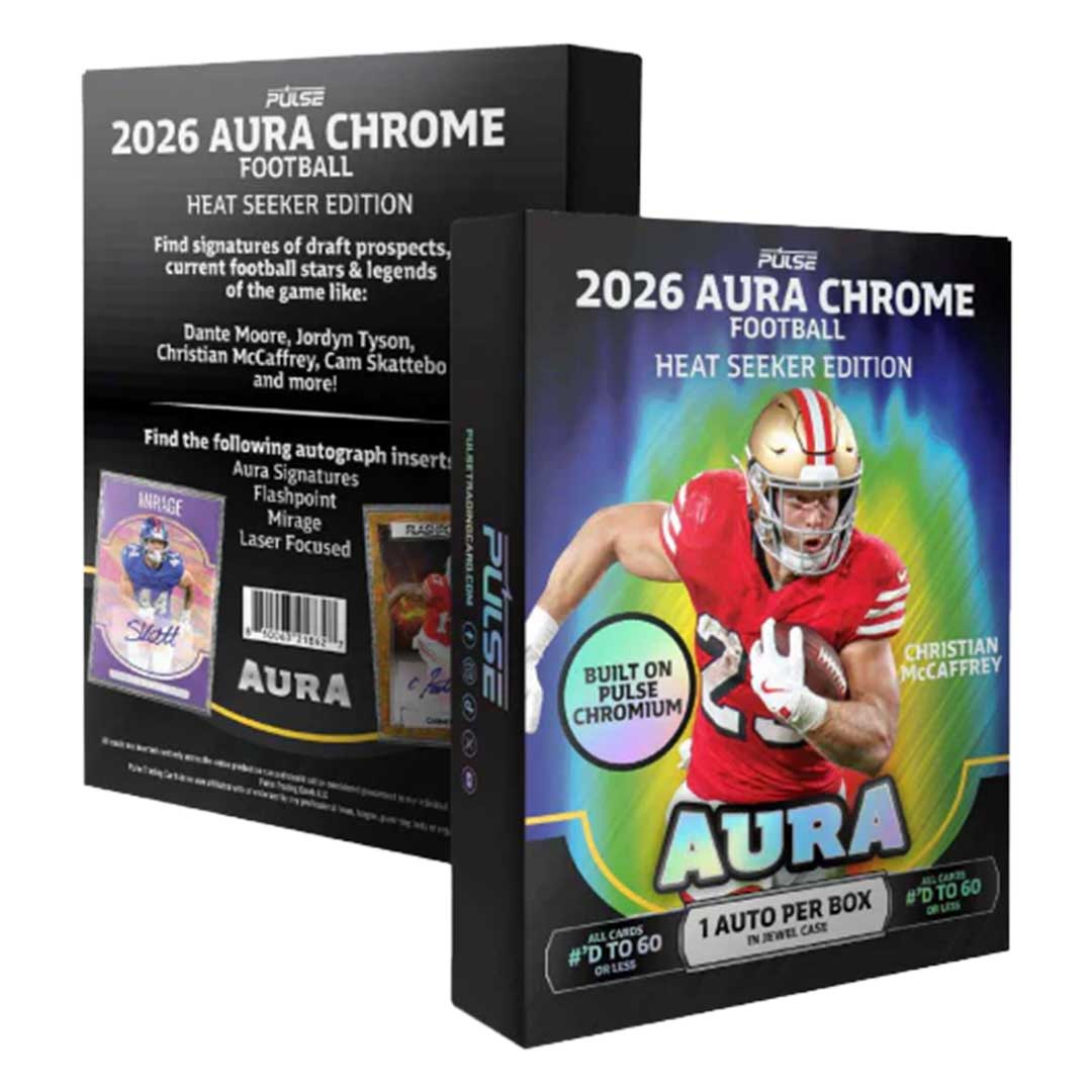 2026 Pulse Aura Chrome Football Heat Seeker Box