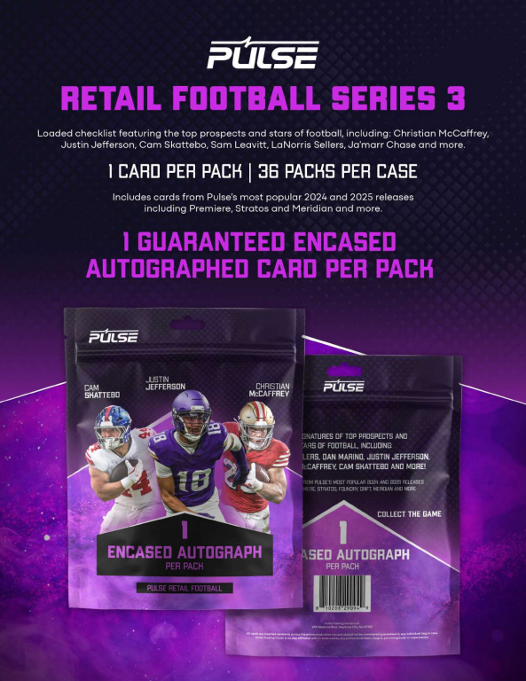 2026 Pulse Football Retail Series 3 36-Pack Case