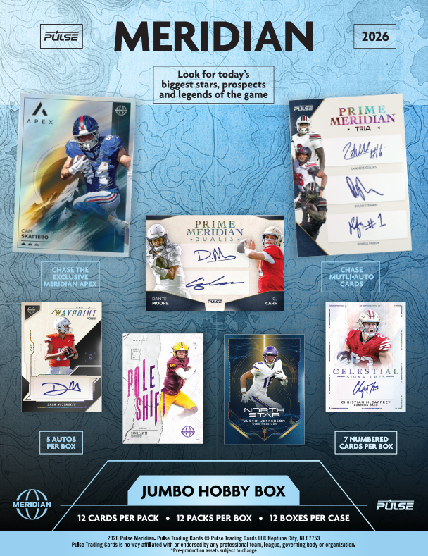 2026 Pulse Meridian Football Jumbo 12-Box Case