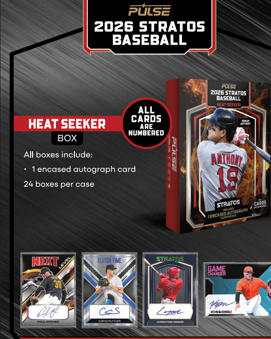 2026 Pulse Stratos Baseball Hobby Heat Seeker Box
